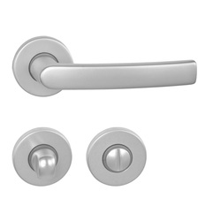 Kľučky na okrúhlych rozetách Strieborný BA