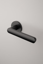 Kľučky na okrúhlych rozetách Čierny APRILE