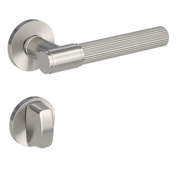 Kľučky na okrúhlych rozetách Strieborný Griffwerk