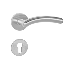 Kľučky na okrúhlych rozetách Strieborný Tupai