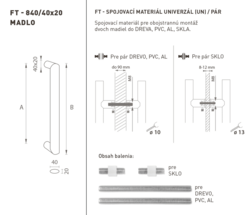Madlá okrúhle priame Strieborný FT