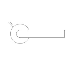 Kľučky na okrúhlych rozetách Čierny Griffwerk