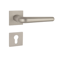 Kľučky na hranatých rozetách Strieborný Tupai