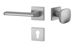 Kľučky na hranatých rozetách Strieborný APRILE