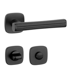 Kľučky na hranatých rozetách Čierny APRILE