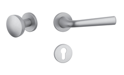 Kľučky na okrúhlych rozetách Strieborný APRILE