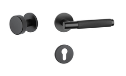 Kľučky na okrúhlych rozetách Čierny APRILE