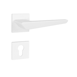 Kľučky na hranatých rozetách Biely Tupai