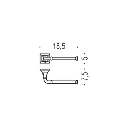 Držiaky toaletného papiera Strieborný COLOMBO