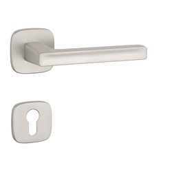 Kľučky na hranatých rozetách Strieborný APRILE