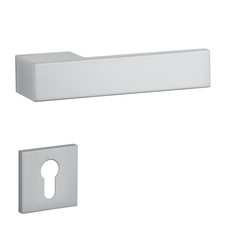 Kľučky na obdĺžnikových rozetách Strieborný APRILE