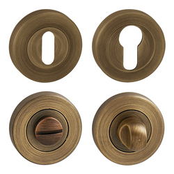 Rozeta ku kľučke FO - rozeta - R  delená BRM - bronz matný (B03) | MP-KOVANIA.sk