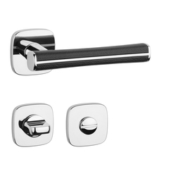 Kľučky na hranatých rozetách Strieborný APRILE