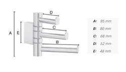 Držiaky na uterák Strieborný SMEDBO