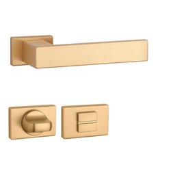 Kľučky na obdĺžnikových rozetách Zlatý APRILE