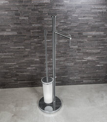 Stojanové držiaky do kúpeľne Strieborný COLOMBO