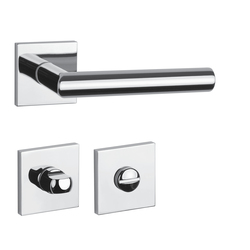 Kľučky na hranatých rozetách Strieborný APRILE