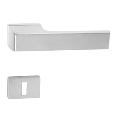 Kľučky na obdĺžnikových rozetách Strieborný Tupai