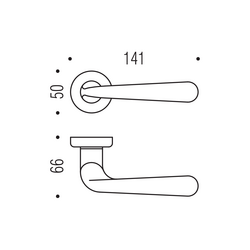 Kľučky na okrúhlych rozetách Zlatý COLOMBO