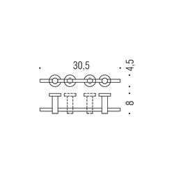 Držiaky na uterák Strieborný COLOMBO