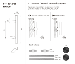 Madlá hranaté vyosené Čierny FT