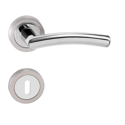 Kľučky na okrúhlych rozetách Strieborný URFIC