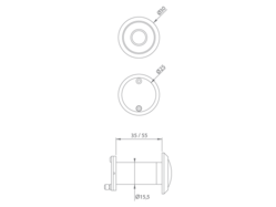 Optické kukátka Strieborný JNF