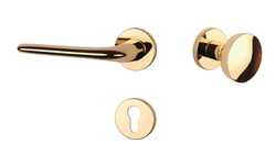 Kľučky na okrúhlych rozetách Zlatý APRILE