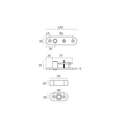 Pivotové pánty a závesy pre drevené dvere Strieborný JNF