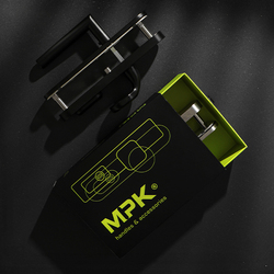 Kľučky na bezpečnostných oválnych štítoch s prekrytím vložky Čierny MPK