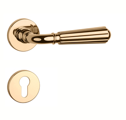 Kľučky na okrúhlych rozetách Zlatý APRILE