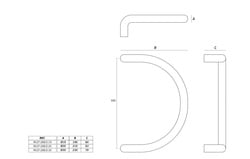 Madlá okrúhle vyosené Strieborný JNF