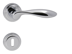 Kľučky na okrúhlych rozetách Strieborný FT