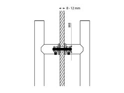 Príslušenstvo k madlám na dvere Strieborný WA