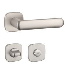 Kľučky na hranatých rozetách Strieborný APRILE