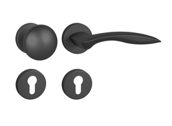 Kľučky na okrúhlych rozetách Čierny FROSIO BORTOLO