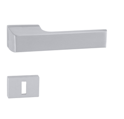 Kľučky na obdĺžnikových rozetách Strieborný Tupai