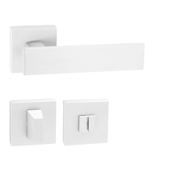 Kľučky na hranatých rozetách Biely Tupai