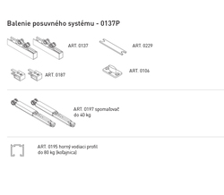 Sety - koľajnice a vozíky na posuvné drevené dvere Čierny SISCO SISTEM