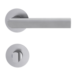 Kľučky na okrúhlych rozetách Strieborný Griffwerk