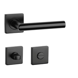 Kľučky na hranatých rozetách Čierny STERK