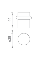 Podlahové dverné zarážky Strieborný Tupai