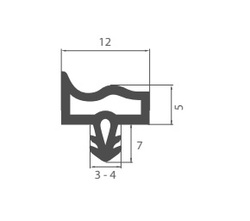 Tesnenia na dvere Biely OS