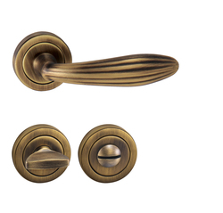 Kľučky na okrúhlych rozetách Bronzový Tupai