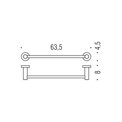 Držiaky na uterák Strieborný COLOMBO