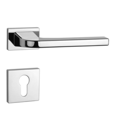 Kľučky na obdĺžnikových rozetách Strieborný APRILE