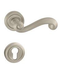 Kľučky na okrúhlych rozetách Strieborný Tupai