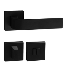 Kľučky na hranatých rozetách Čierny Tupai