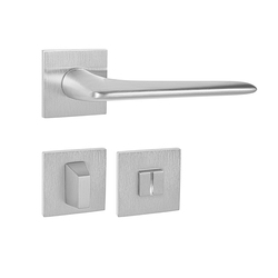 Kľučky na hranatých rozetách Strieborný Tupai