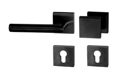 Kľučky na hranatých rozetách Čierny Tupai